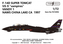 FabScale Studio F-14D Super Tomcat VX-9 Vandy 1 1/72