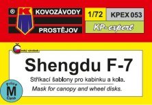 1/72 Canopy & wheel mask Chengdu F-7