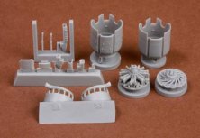 1/72 Fiat G.50 Engine & cowling set