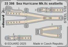 1/32 Sea Hurricane Mk.IIc seatbelts STEEL for Revell