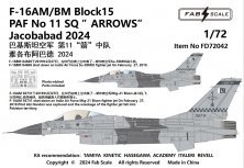 1/72 General-Dynamics F-16AM/F-16BM Block 15 Paf No 11 Sq ARROWS