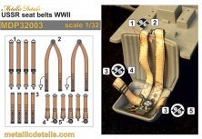 1/32 Ussr seat belts WWII