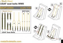 1/32 USAF seat belts WWII