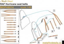 1/48 Raf Hawker Hurricane seat belts