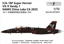 1/72 F/A-18F Super HornetnVX-9 Vandy 1 Naws China Lake Ca 2025