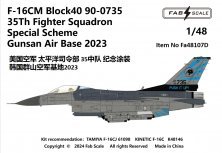1/48 USAF 35Th Fs F-16C Special Scheme
