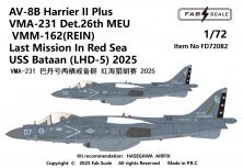 FabScale 1/72 AV-8B+ Harrier VMA-231 Det.26th MEU 2025