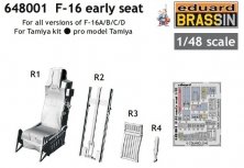 1/48 BRASSIN F-16 early seat (TAM)