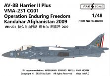 FabScale 1/48 AV-8B+ Harrier VMA-231 Afghanistan 2009