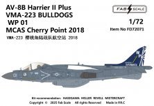 1/72 McDonnell-Douglas AV-8B Harrier II Plus VMA-223 Bulldogs Wp