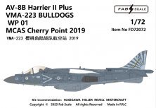 1/72 McDonnell-Douglas AV-8B Harrier II Plus VMA-223 Bulldogs Wp