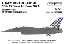1/72 USAF F-16C Block 50 55th Fs Shaw Air Base 2023