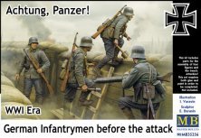 Masterbox Fantassins Allemands WWI Avant l'Attaque 1/35