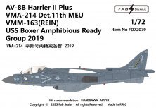 FabScale 1/72 AV-8B+ Harrier VMA-214 Det.11th MEU 2019