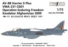 FabScale Studio AV-8B+ Harrier VMA-231 Afghanistan 2009 1/72