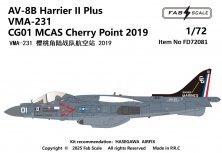 Maquette AV-8B+ Harrier VMA-231 2019 1/72