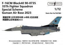 1/72 USAF 35Th Fs Lockheed-Martin F-16C Special Scheme