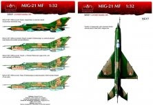 1/32 Decal MiG-21 MF(Hun.AF 4405, 9606,9309, 9510)