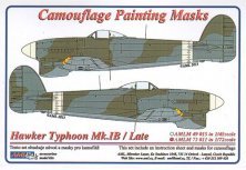 1/72 Camouflage masks Hawker Typhoon Mk.IB Late