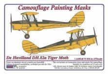 1/72 Camouflage masks DH.82a Tiger Moth