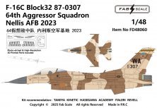1/48 F-16C Block 32 USAF 64th Aggressor Squadron
