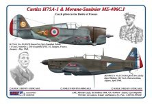 1/48 Curtiss H75A-1 Hawk & Morane-Saulnier MS-406C.I