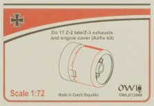 1/72 Do 17 Z-2 late/Z-3 Exhausts & engine cover