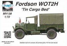 1/72 Fordson WOT2H Tin Cargo Bed
