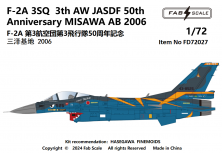 1/72 Mitsubishi F-2A 3SQ 3th Aw Jasdf 50th Anniversary Misawa