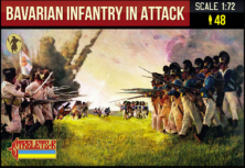 1/72 Bavarian Infantry in Attack Napoleonic