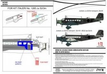 1/72 Ju 52/3m Spanish transport conv.set & decal