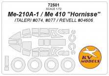 1/72 Messerschmitt Me-210A-1 / Me-410 Hornisse masks
