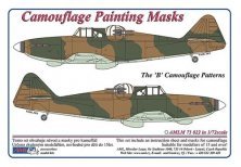 1/72 Camouflage masks Defiant Mk.I patterns B