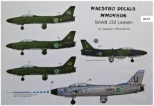 1/48 SAAB J32 Lansen (decals )
