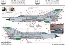 1/48 Decal MiG-21 MF/Bis stencils Part 2