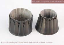1/48 F-16 Fighting Falcon Block 25/32/42 P&W Exhaust Nozzle Set