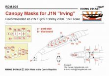 1/72 Canopy mask for J1N Irving FUJ/HOBBY