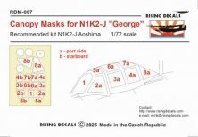 1/72 Canopy mask for N1K2-J George AOSHIMA