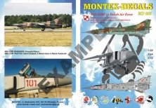 1/48 Mikoyan MiG-23MF 1 decals sheet for 4 aircraft