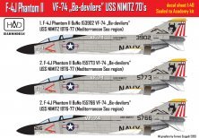 1/72 McDonnell F-4J Phantom Vf 74 Be-Devilers Uss Nimitz 70s