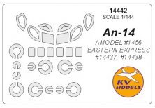 1/144 Antonov An-14 canopy paint mask And wheel paint mask masks