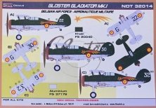 1/32 Decals Gloster Gladiator MK.I Belgian AF