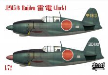 SWORD 1/72 J2M5/6 Raiden - 2 livr�es