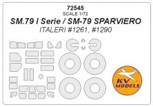 1/72 Savoia-Marchetti SM.79 Sparviero + wheels masks
