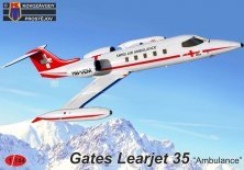 1/144 Learjet 35 Ambulance