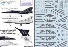 1/72 Mirage IIIRS R-2110 & R-2116 Black & White