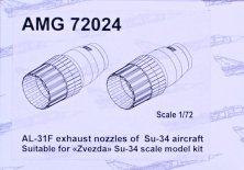 1/72 AL-31F exhaust nozzle for Su-34