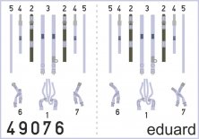 1/48 McDonnell F-4J Phantom seatbelts SUPERFABRIC (for Academy)