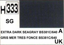 H333 Extra dark seagray  Gris mer trs fonc BS381C/640