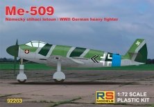 1/72 Me-509 German WWII Heavy Fighter